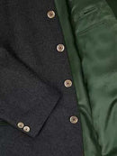 Trachtenjacke Wolle Braun Grau