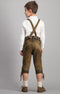Bayerische Kinder Lederhose – Authentische Trachtenhose für Jungen mit Hosenträger, Knöpfen und Traditionellem Design