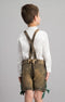 Kinder Trachtenmode kaufen – Lederhose Jungen Braun mit Stickerei, Ideal für Oktoberfest, Wiesn, Hochzeit & Familienfeste