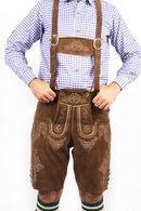 Trachtenhose braun Stickerei
